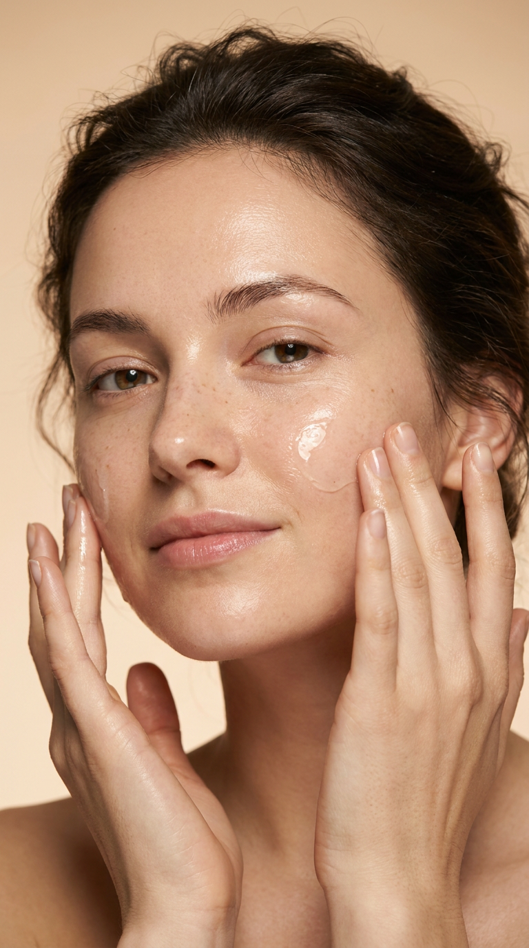 Skincare ritual application